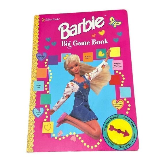 Rare Vintage Barbie Big Game Book 1997 by Golden Books - Picture 1 of 10